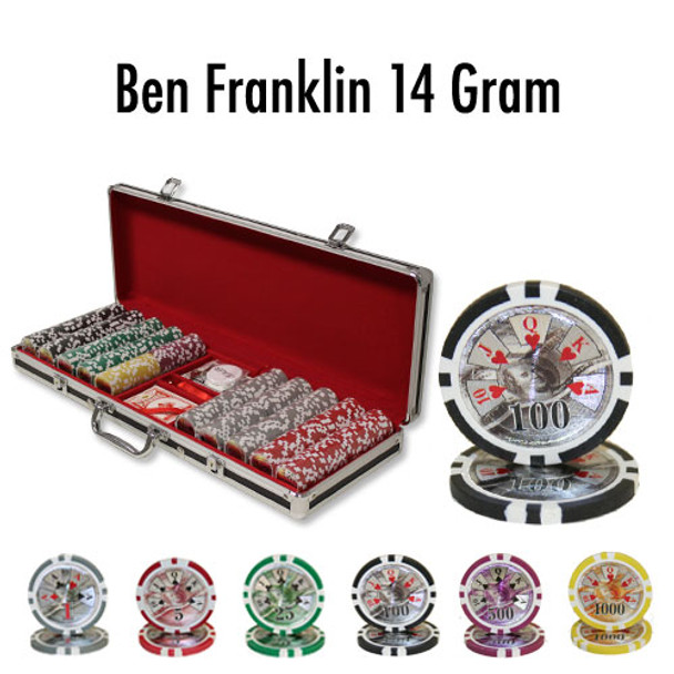 500 Ct - Pre-Packaged - Ben Franklin 14 G - Black Aluminum