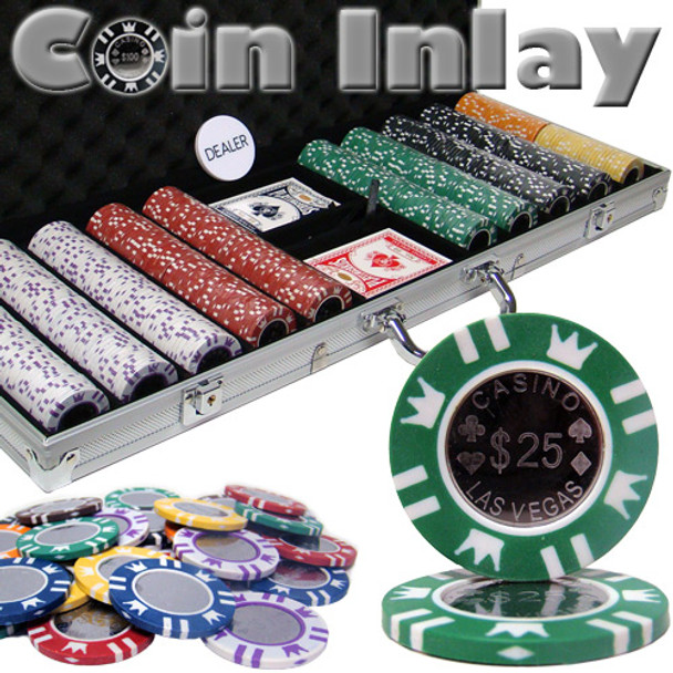 500 Ct Aluminum Pre-Packaged - Coin Inlay 15 Gram Chips