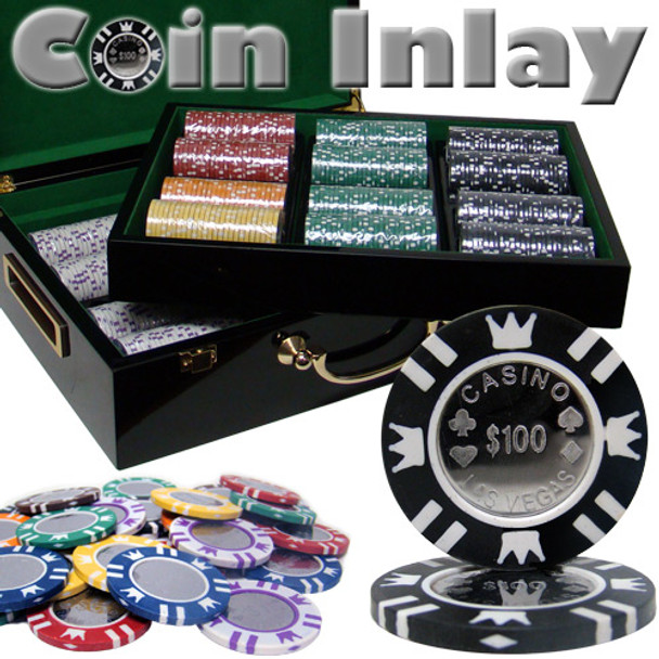 500 Ct Hi Gloss Set Custom Pack - Coin Inlay 15 Gram Chips