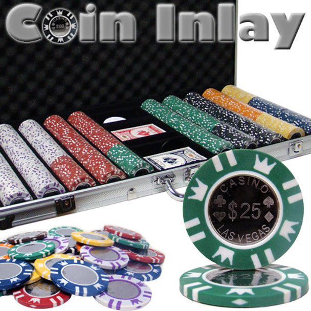 750 Ct Aluminum Custom Packaged - Coin Inlay 15 Gram Chips