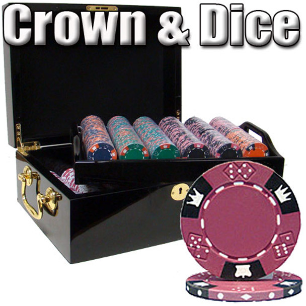 500 Ct - Pre-Packaged - Crown & Dice 14g - Black Mahogany