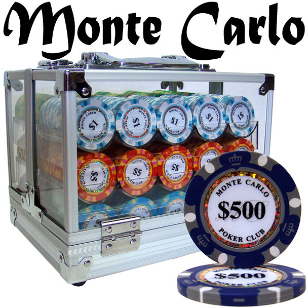 Custom - 600 Ct Monte Carlo Chip Set Acrylic Case