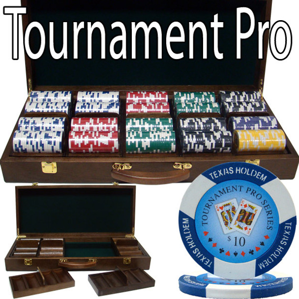 500 Ct - Pre-Packaged - Tournament Pro 11.5G - Walnut Case