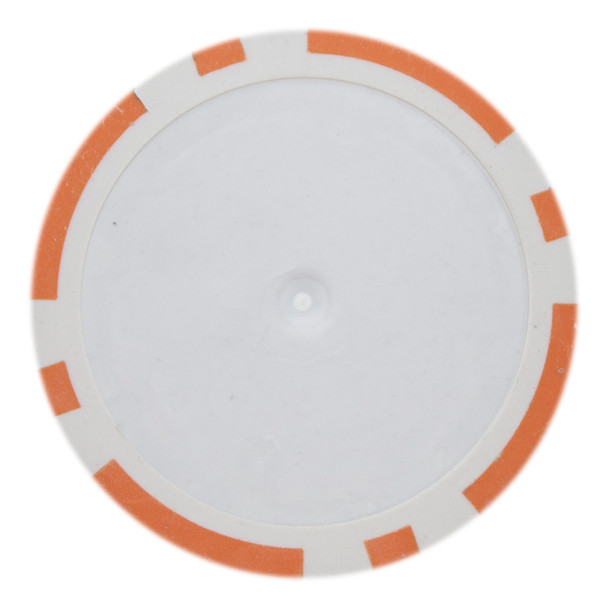 Roll of 25 - Orange Blank Poker Chips - 14 Gram