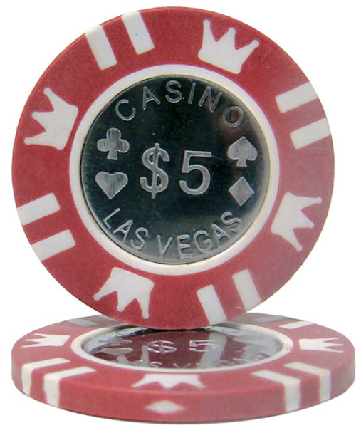 Roll of 25 - Coin Inlay 15 Gram - $5 Chip