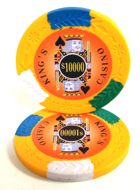 Roll of 25 - King's Casino 14 gram Pro Clay - $10,000