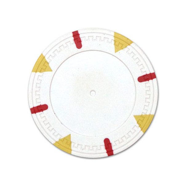 White Blank Claysmith Triangle and Stick Poker Chip - 13.5g