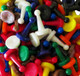 100 Count - Assorted Game Pawns (10 Colors)
