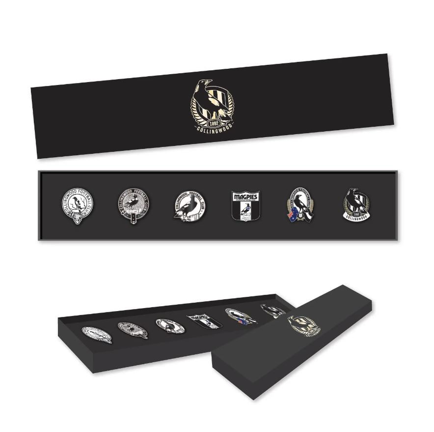 Collingwood Logo Pin Set | Official Collingwood FC Merchandise