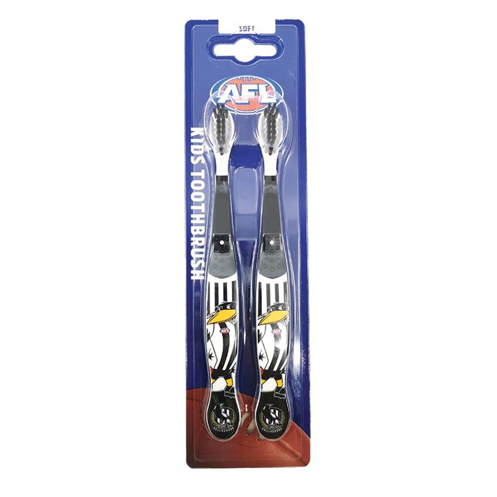 Collingwood Mascots Kids Toothbrush 2 Pack
