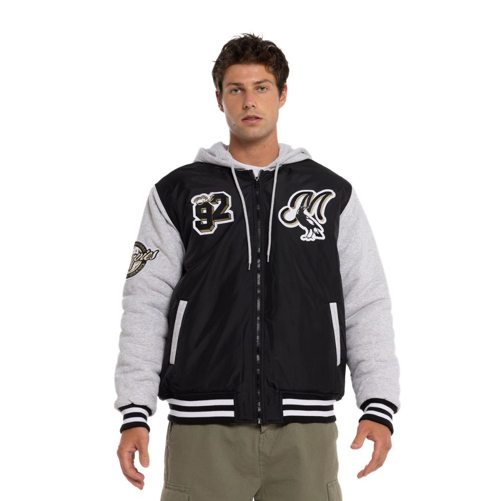 Collingwood 2024 NAR Mens Patchwork Bomber | Official Collingwood FC Merchandise