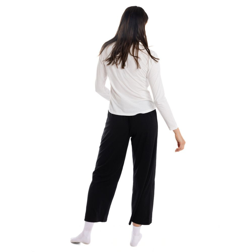 Collingwood Womens Long Sleeve Pant PJ Set | Official Collingwood FC Merchandise