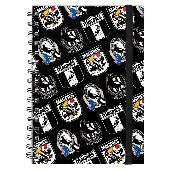 Collingwood A5 Hard Cover Notebook | Official Collingwood FC Merchandise