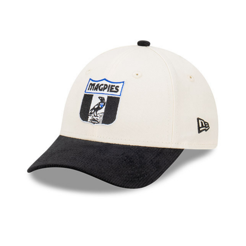 Collingwood 2024 New Era Youths Retro 2-Tone Cord 9Forty CS Cap | Official Collingwood FC Merchandise