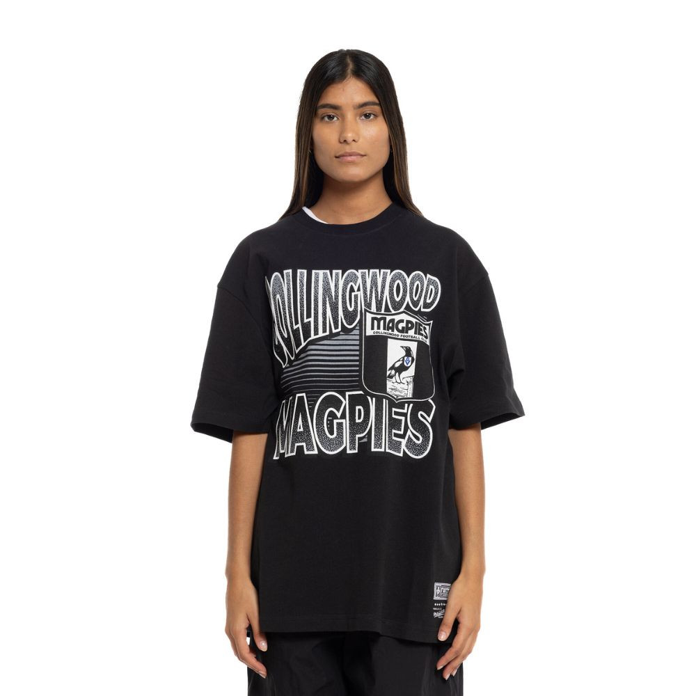 Collingwood Mitchell & Ness Incline Stack Tee | Official Collingwood FC Merchandise