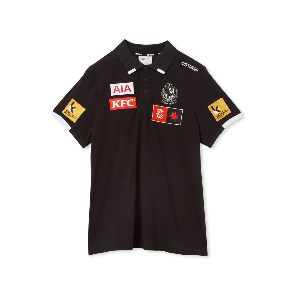 Collingwood AFLW S9 Mens Media Polo Collingwood AFLW S9 Mens Media Polo