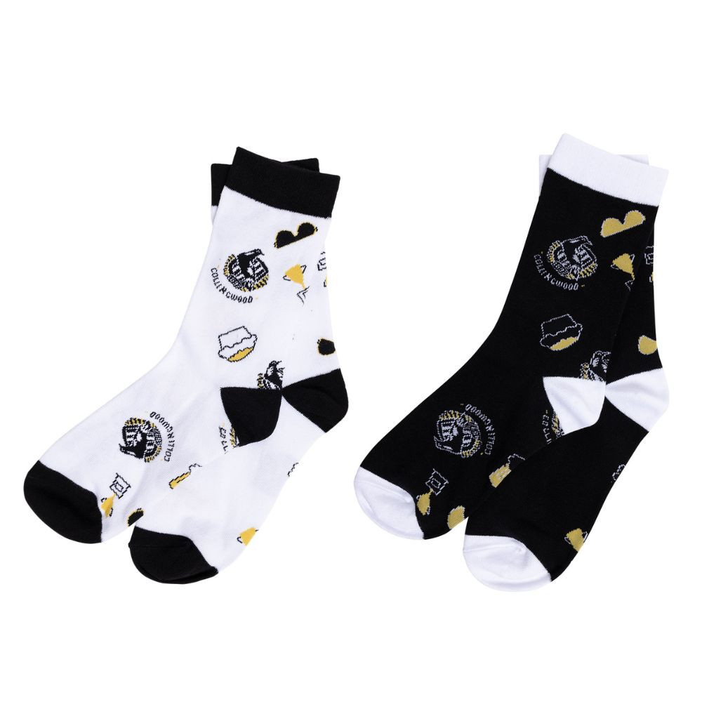 Collingwood Socks 2 Pack Collingwood Socks 2 Pack
