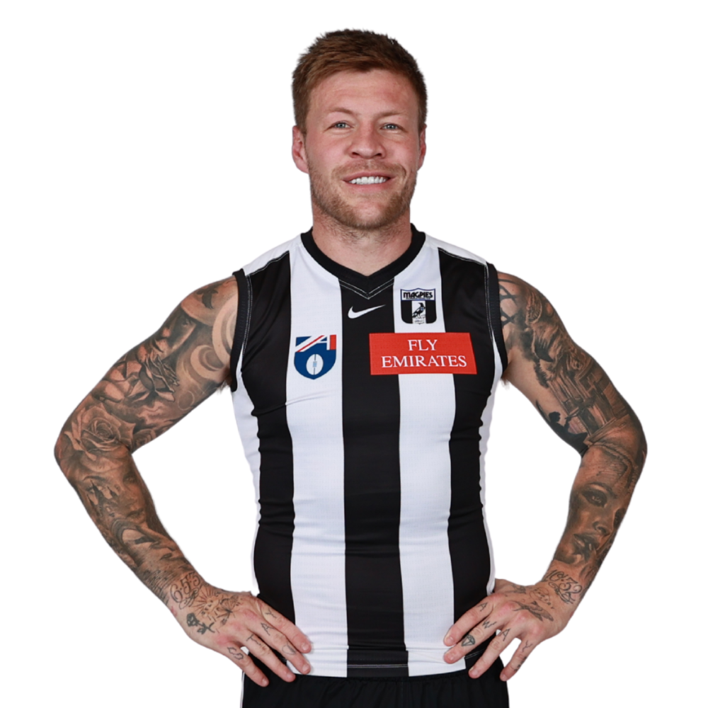 Collingwood 2025 Nike Adults Retro Guernsey - front view