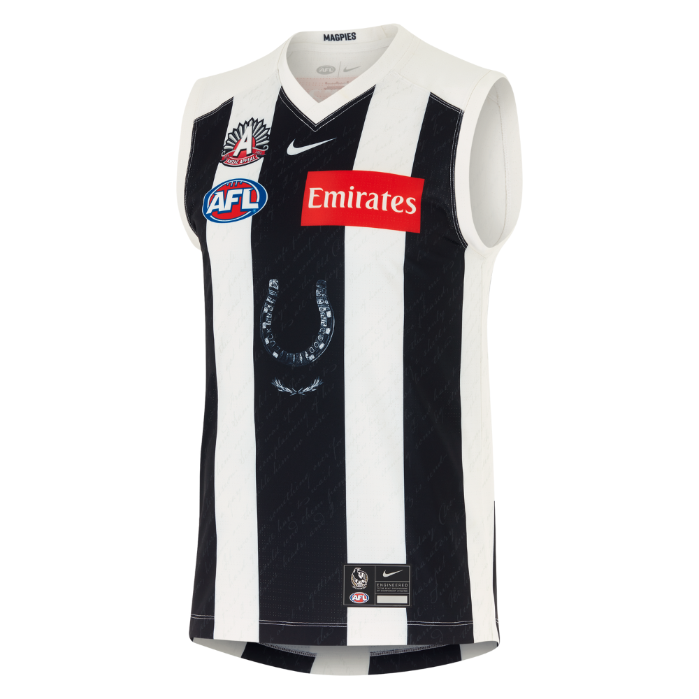 Collingwood 2025 Nike Adults ANZAC Guernsey - Front Left View