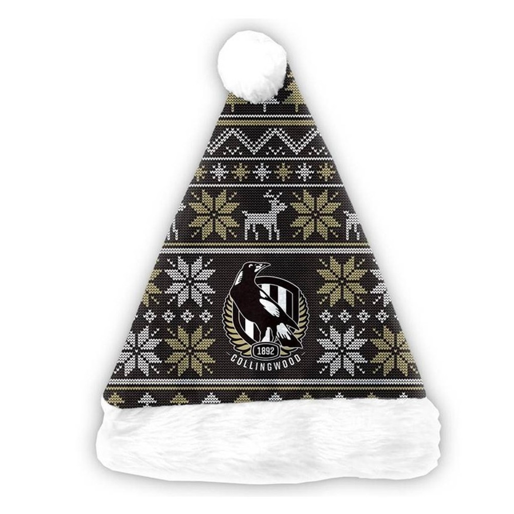 Collingwood Christmas Santa Hat