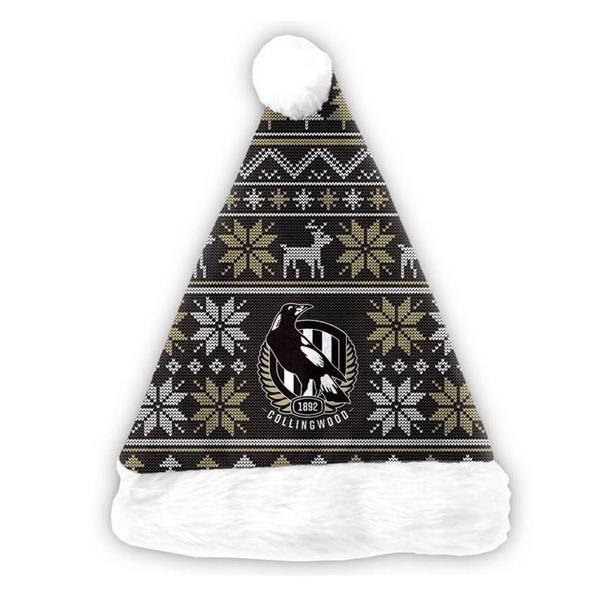 Collingwood Christmas Santa Hat | Official Collingwood FC Merchandise