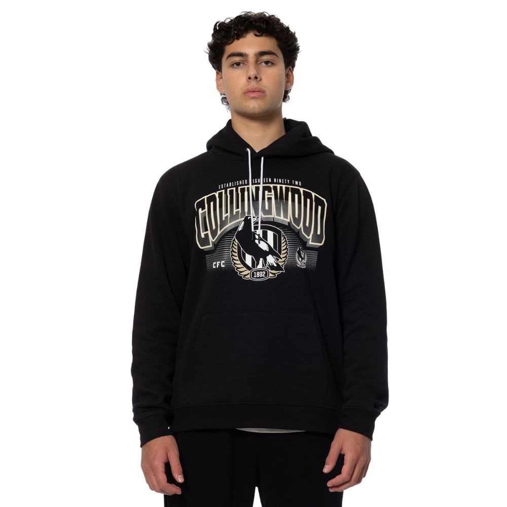 Collingwood Mens Wordmark Hood | Official Collingwood FC Merchandise
