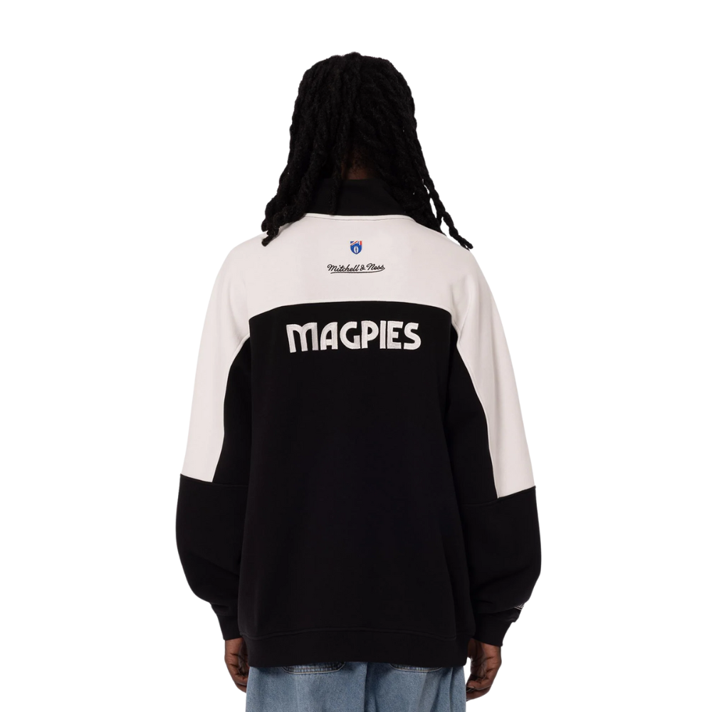 Collingwood Mitchell & Ness Half Time Zip Crew | Official Collingwood FC Merchandise