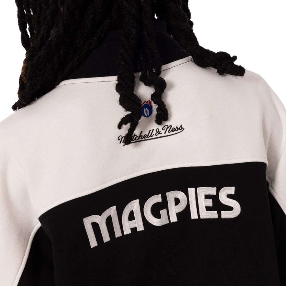 Collingwood Mitchell & Ness Half Time Zip Crew | Official Collingwood FC Merchandise