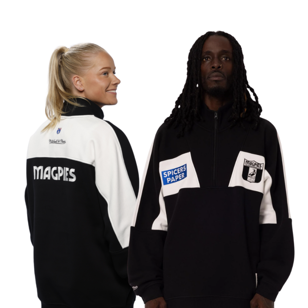Collingwood Mitchell & Ness Half Time Zip Crew