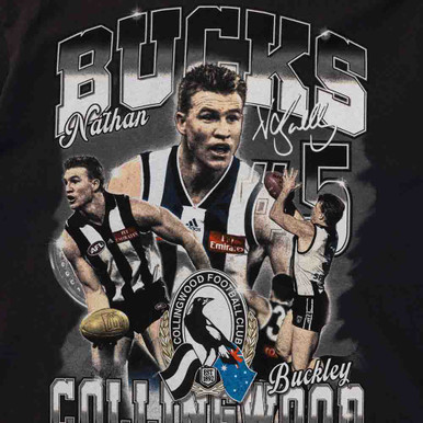 Collingwood Mitchell & Ness Nathan Buckley Tee | Official Collingwood FC Merchandise
