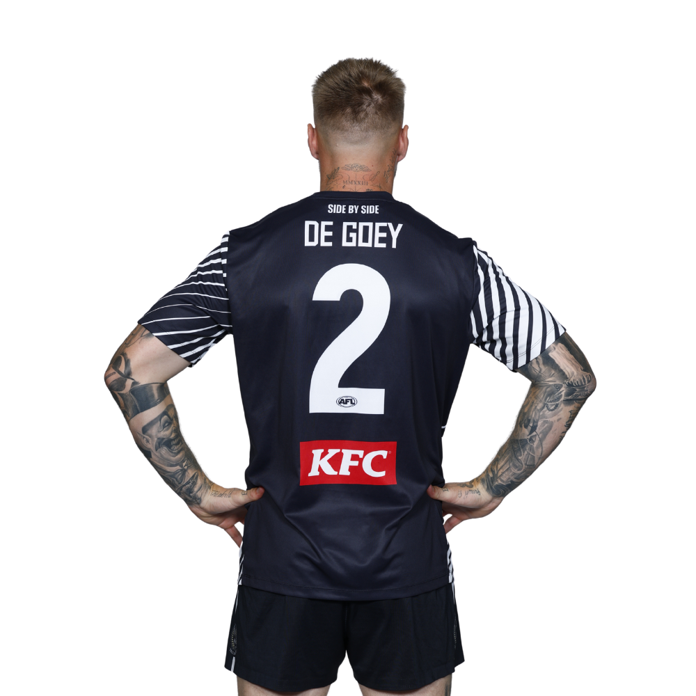 Collingwood Official Heat Press Name - Black/White