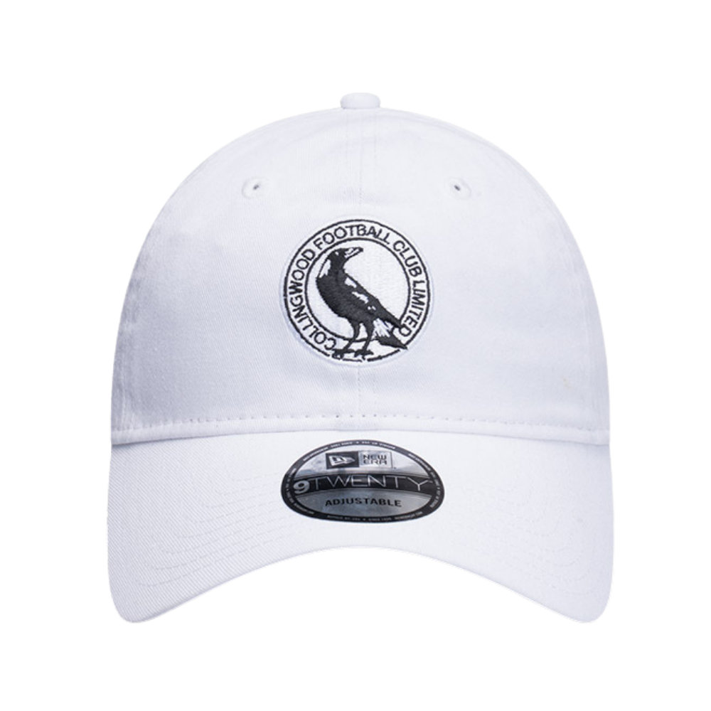 Collingwood New Era 9TWENTY Basic White Cap | Official Collingwood FC Merchandise