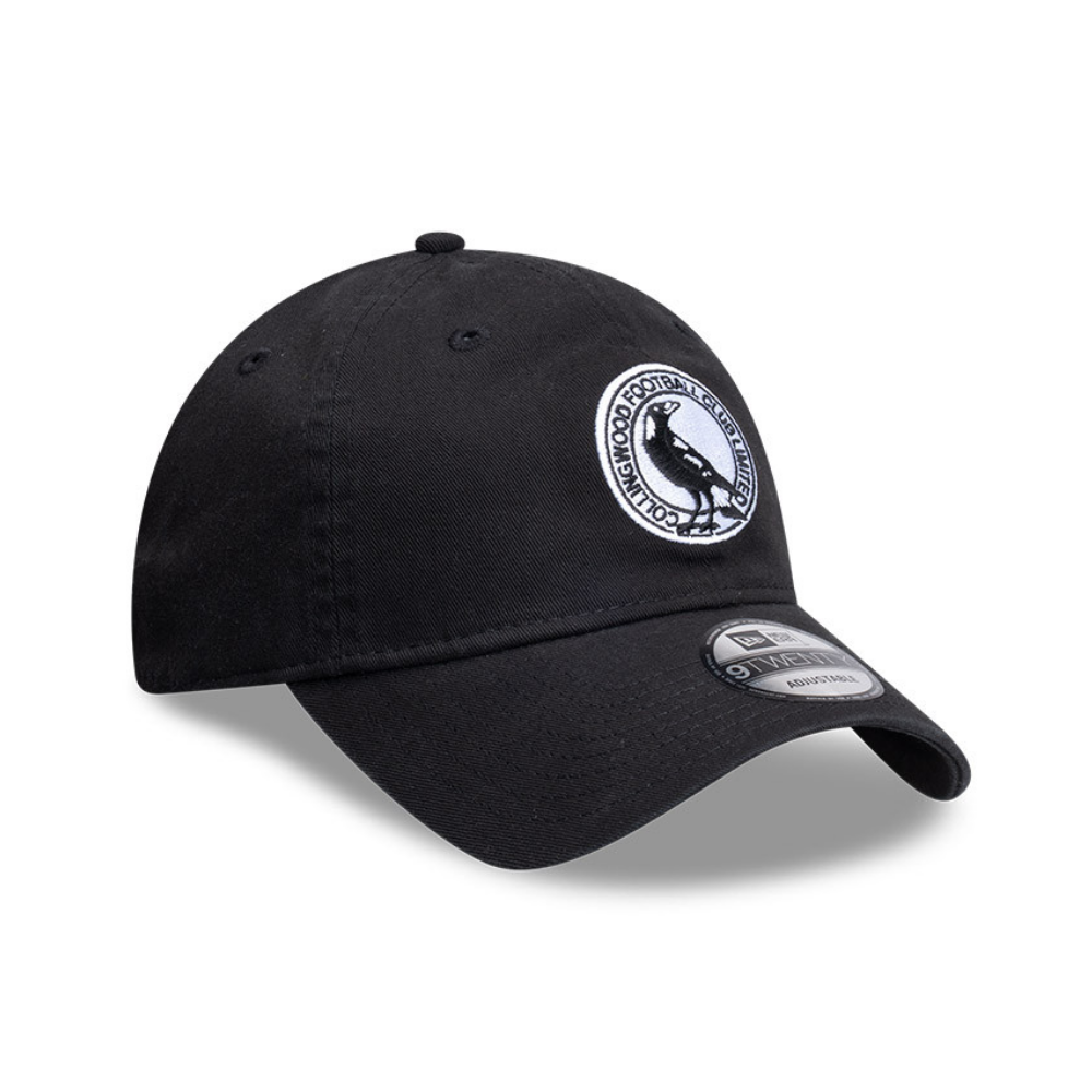 Collingwood New Era 9TWENTY Basic Black Cap | Official Collingwood FC Merchandise