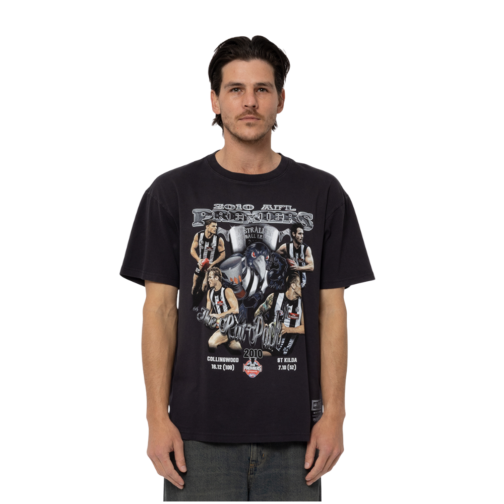 Collingwood Mitchell & Ness 2010 Rat Pack Tee | Official Collingwood FC Merchandise
