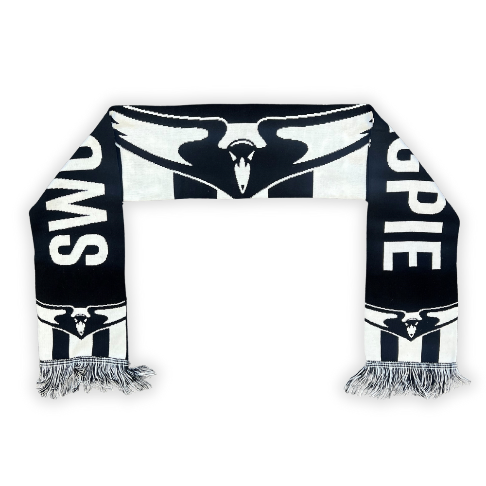 Collingwood Swooping Magpie Scarf | Official Collingwood FC Merchandise
