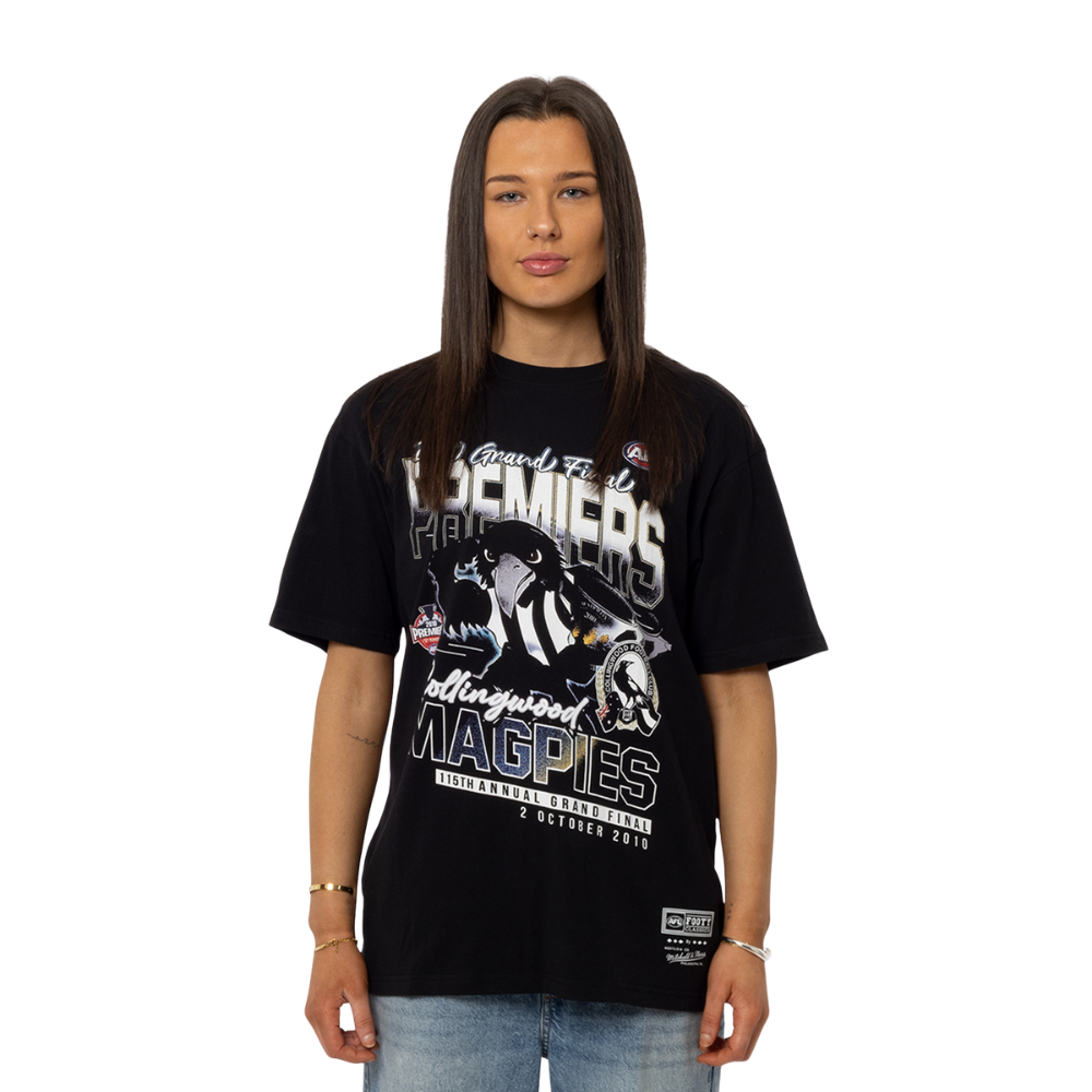 Collingwood Mitchell & Ness 2010 Premiers Tee | Official Collingwood FC Merchandise