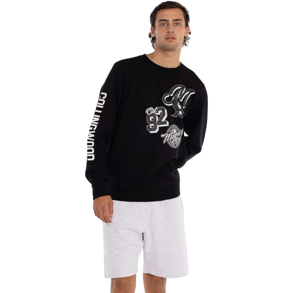 Collingwood Mens Patchwork Crew | Official Collingwood FC Merchandise
