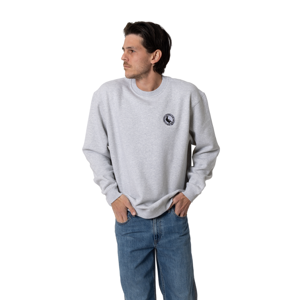 Collingwood Logo Basic Grey Crew