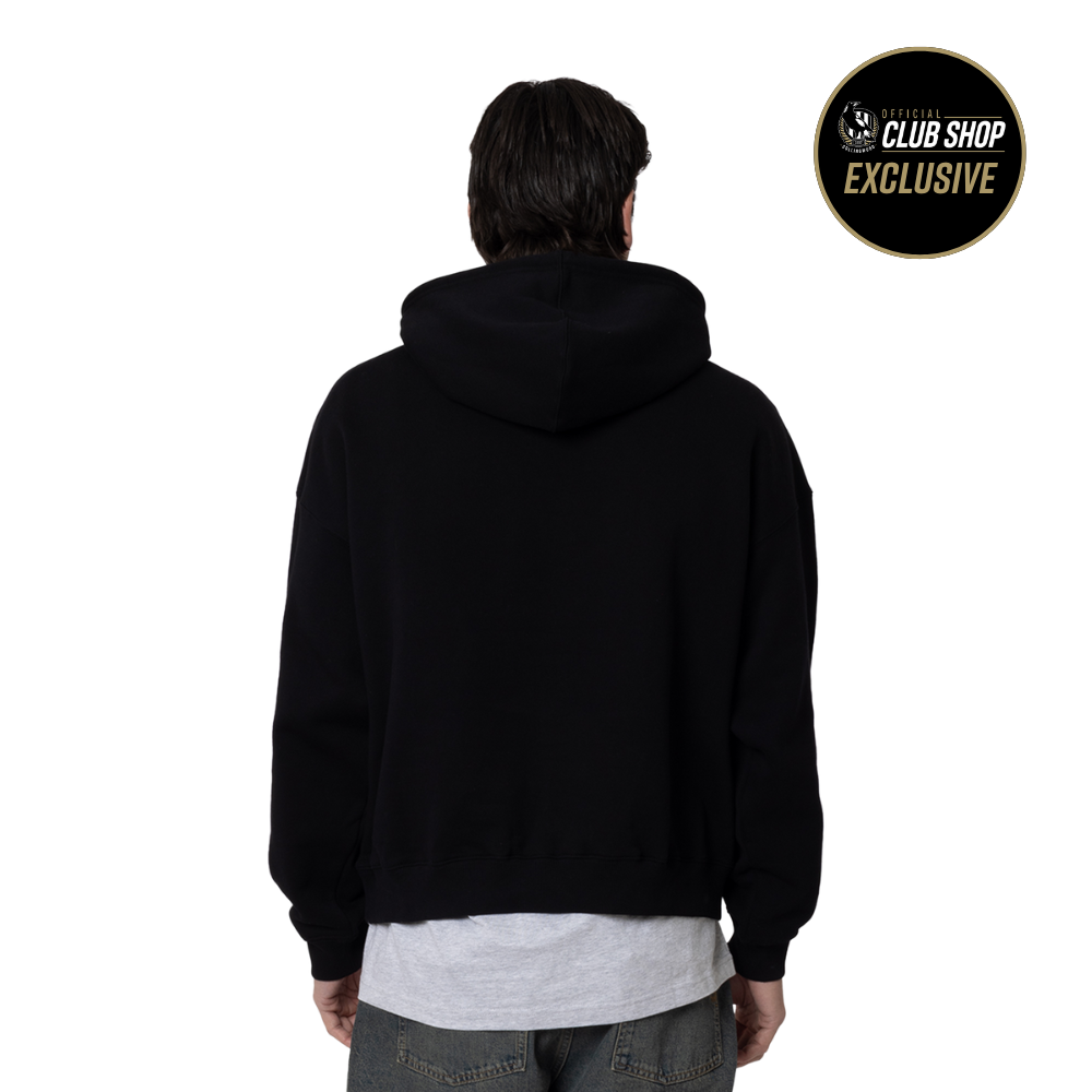 Collingwood Logo Basic Box Black Hood