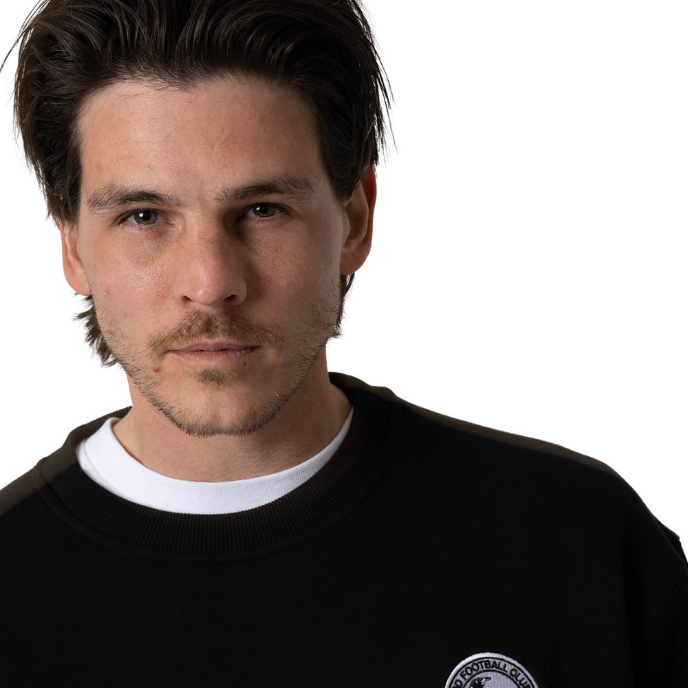 Collingwood Logo Basic Black Crew | Official Collingwood FC Merchandise
