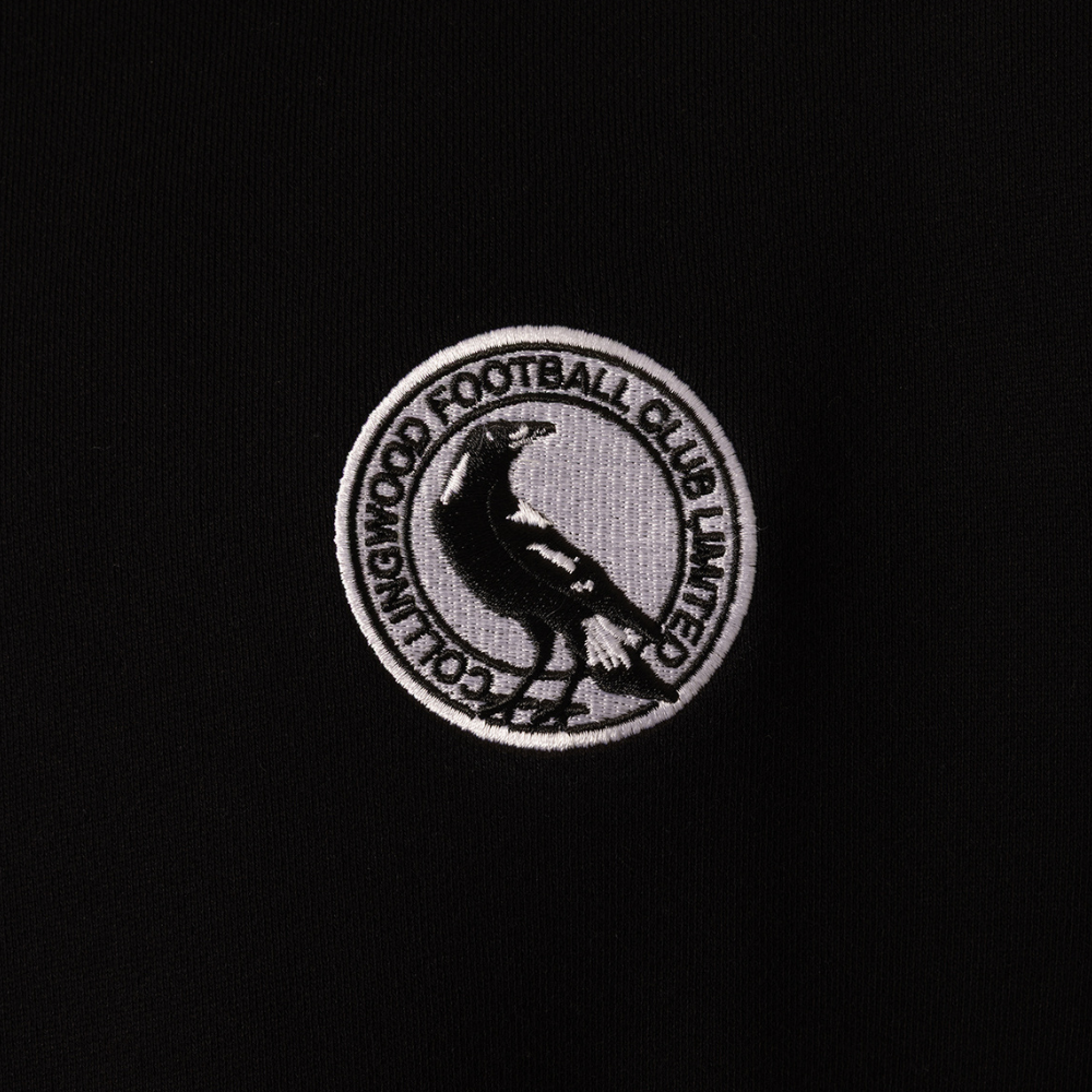 Collingwood Logo Basic Black Crew | Official Collingwood FC Merchandise
