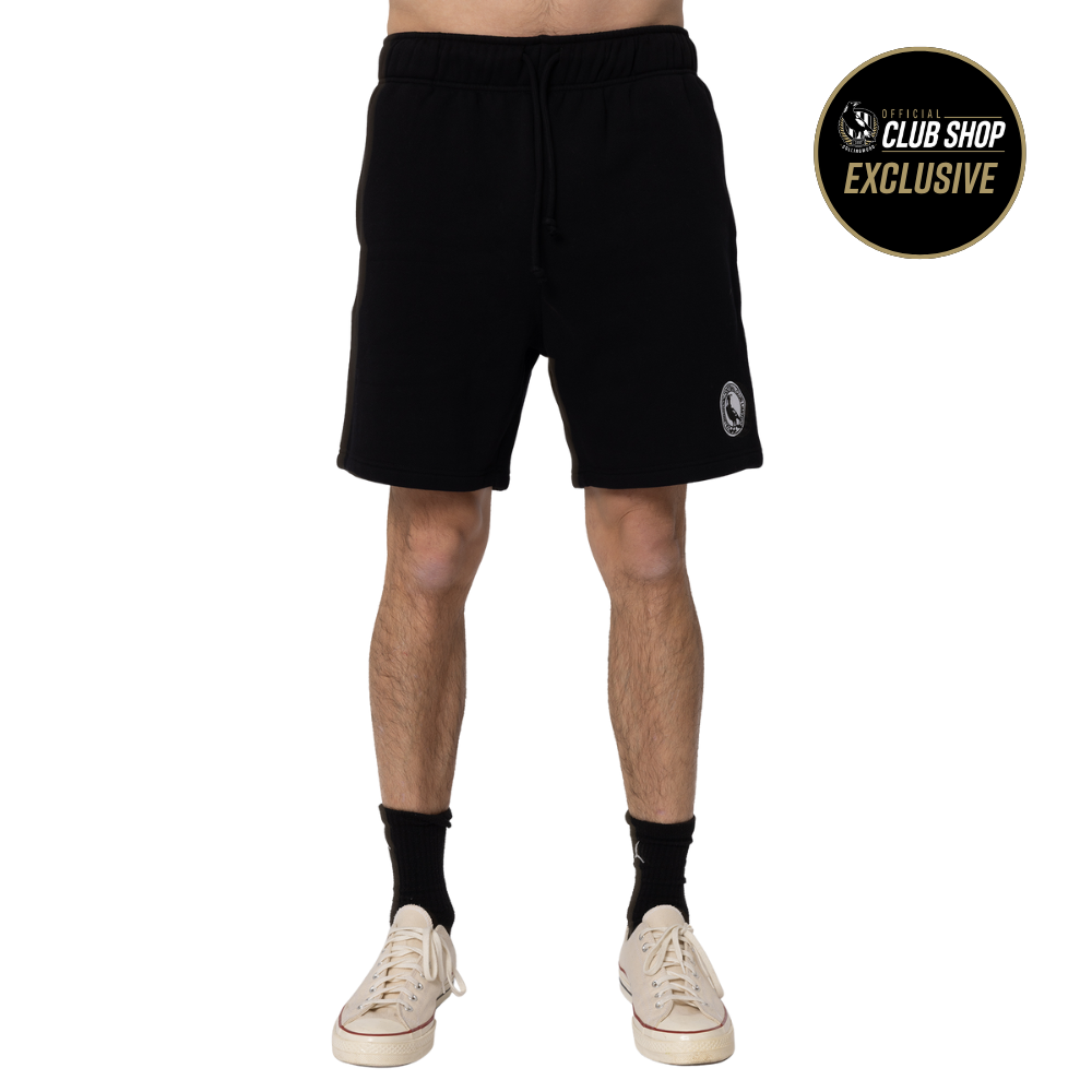 Collingwood Logo Basic Fleece Shorts | Official Collingwood FC Merchandise