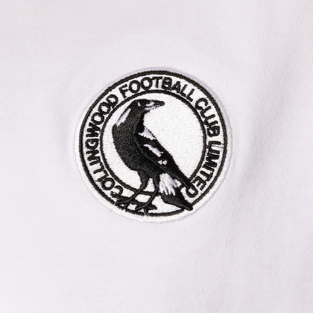 Collingwood Logo Basic White Tee | Official Collingwood FC Merchandise