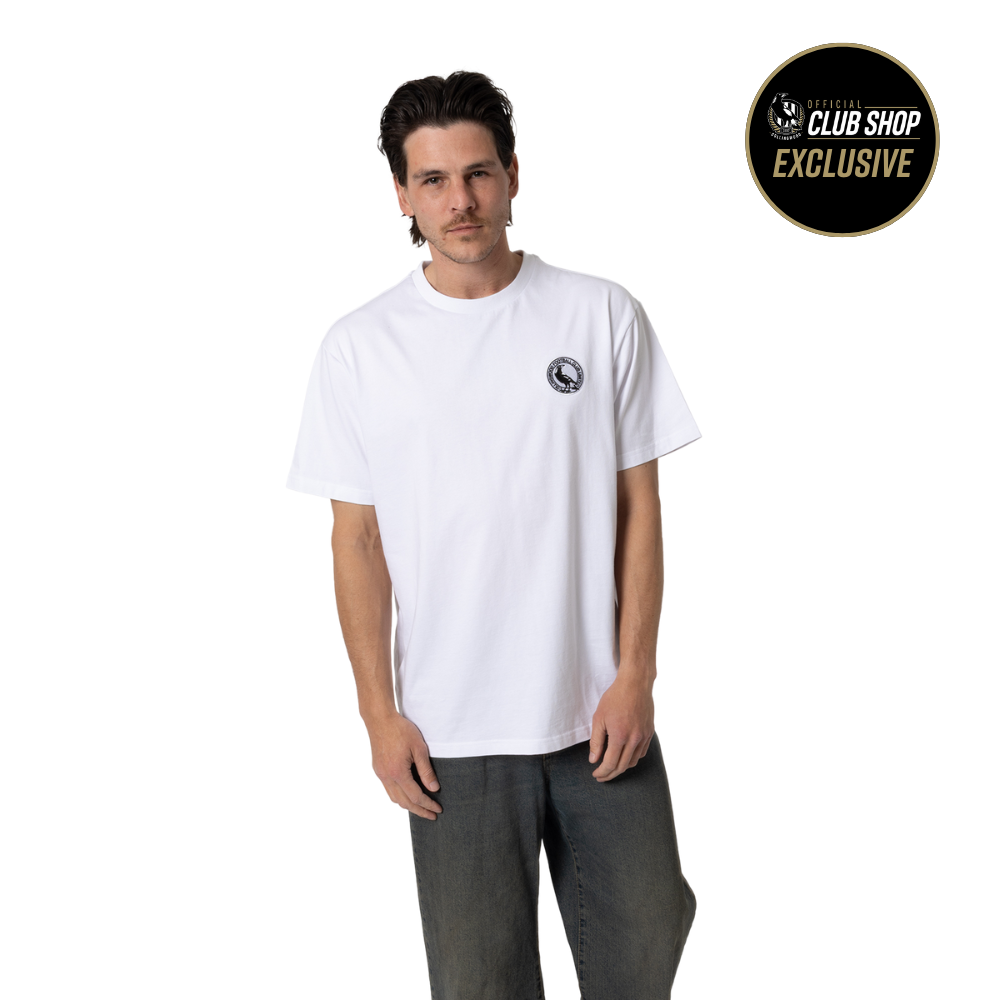 Collingwood Logo Basic White Tee