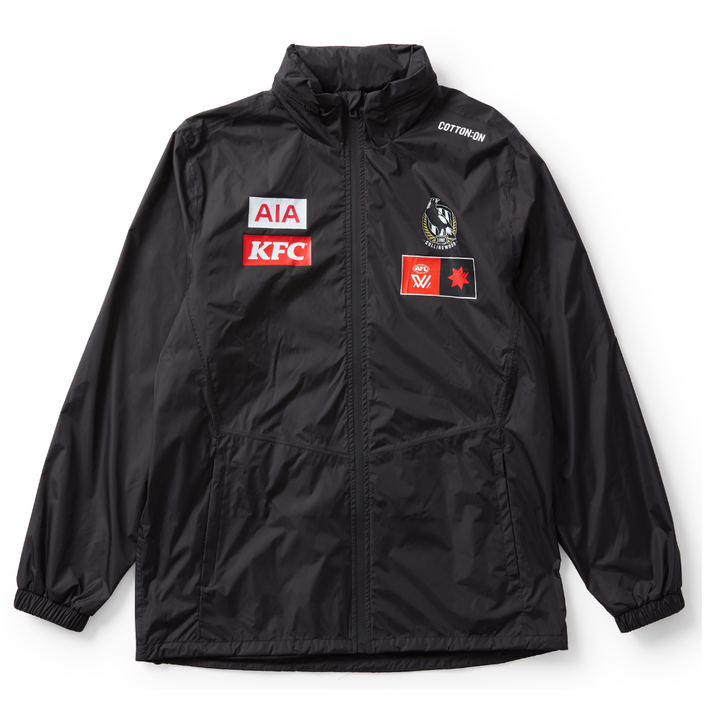 Collingwood 2025 AFLW Wet Weather Jacket Collingwood 2025 AFLW Wet Weather Jacket