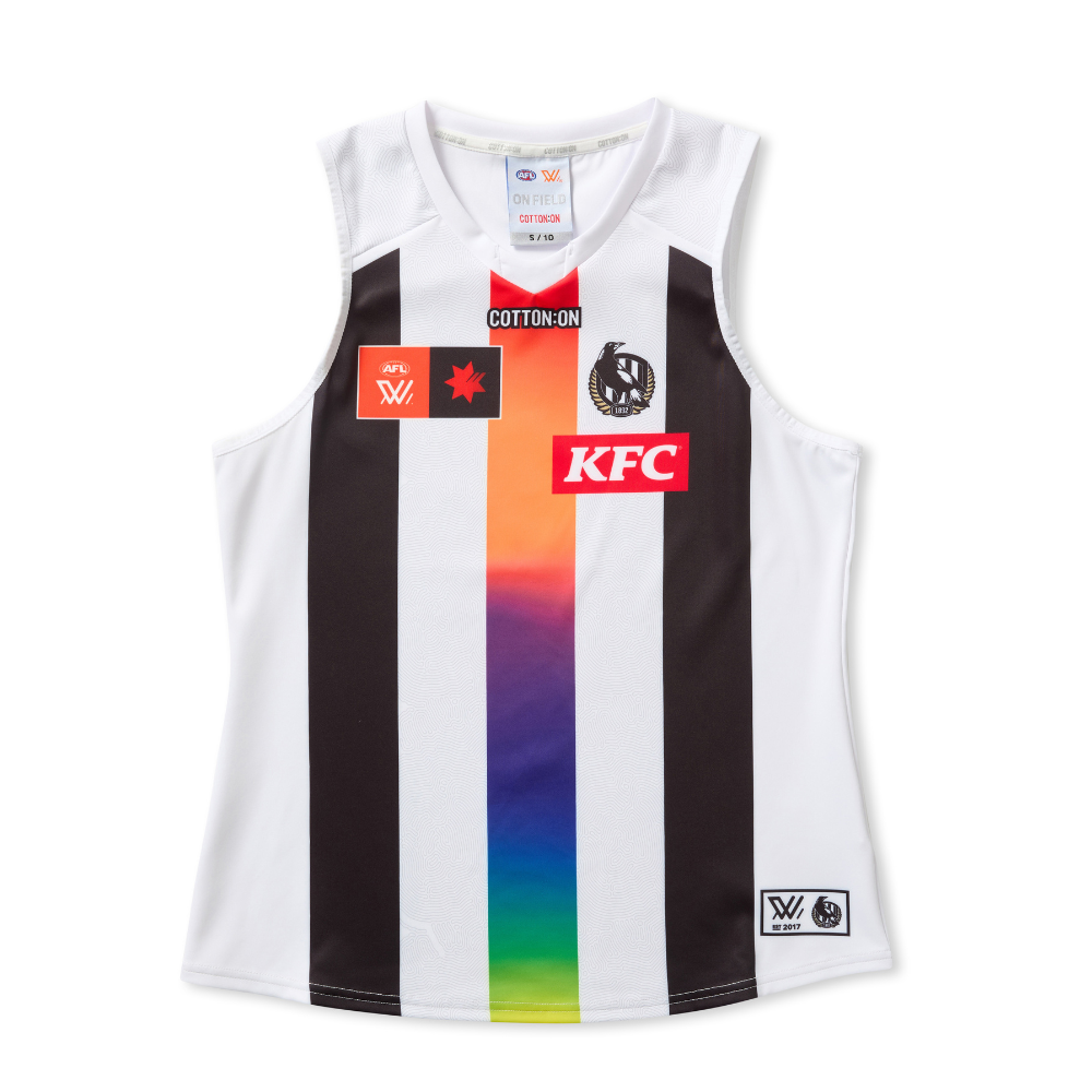 Collingwood 2025 AFLW Womens Pride Guernsey | Official Collingwood FC Merchandise