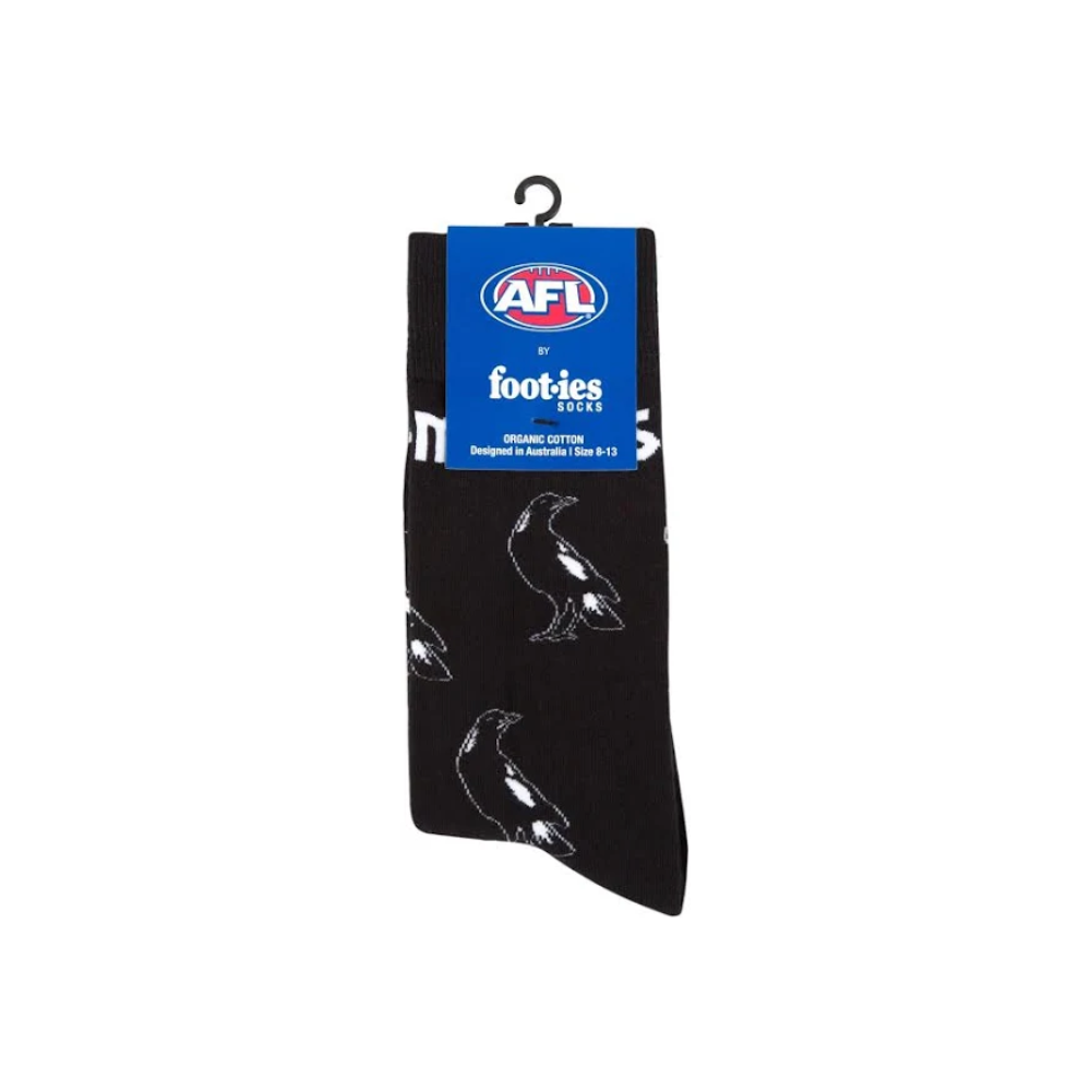Collingwood Mascot Organic Cotton Socks M/L