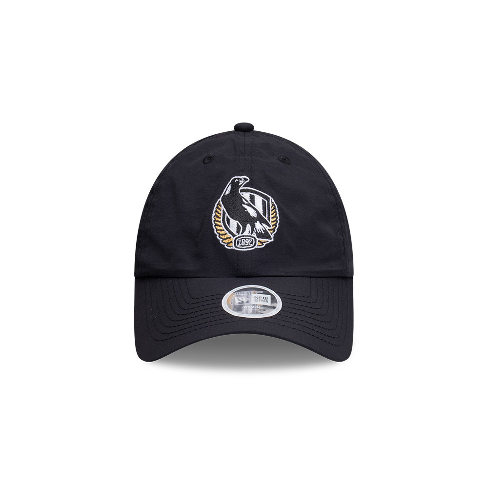 Collingwood 2025 New Era AFLW W9FORTY Open Back Cap - Front View Collingwood 2025 New Era AFLW W9FORTY Open Back Cap - Front View