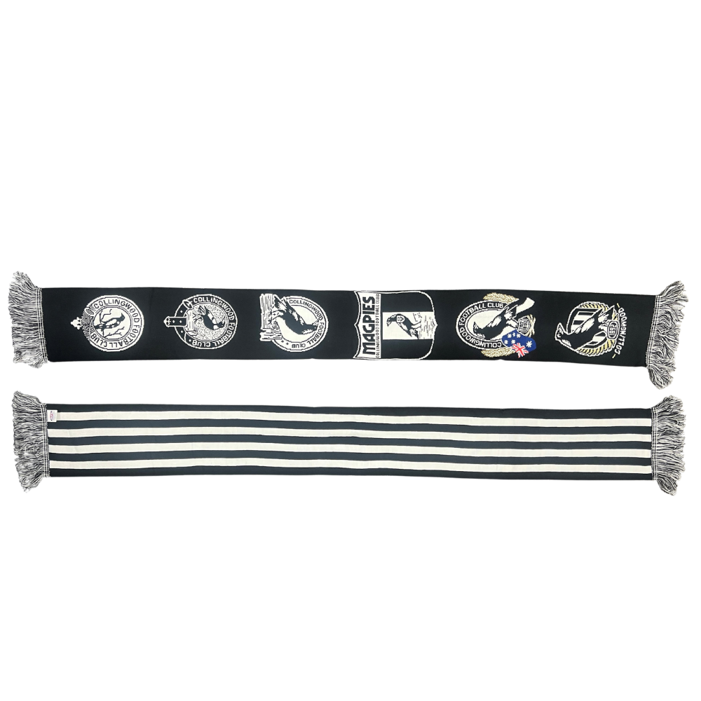 Collingwood Logo Evolution Scarf | Official Collingwood FC Merchandise