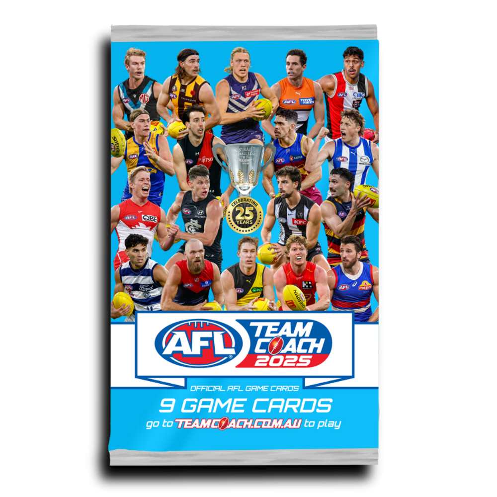 AFL 2025 Team Coach Trading Cards Pack